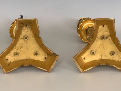 ANTIQUE FRENCH ORMOLU BRONZE TABLE LAMPS - ADDITIONAL PHOTO 4