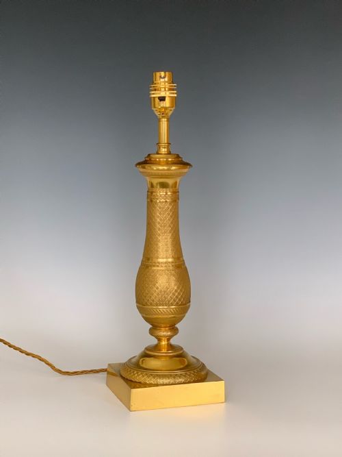 antique french empire ormolu table lamp - CATEGORY: ANTIQUE LIGHTING - DATED 19TH CENTURY