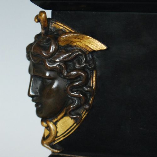 ANTIQUE 19TH CENTURY GRAND TOUR BRONZE MARBLE MEDICI VASES - ADDITIONAL PHOTO 7