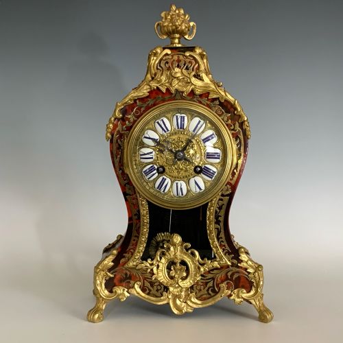 french louis xv style boulle clock - CATEGORY: ANTIQUE CLOCKS - DATED 1880