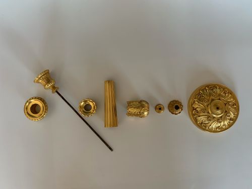 CHARLES X ORMOLU CANDLESTICKS - ADDITIONAL PHOTO 3