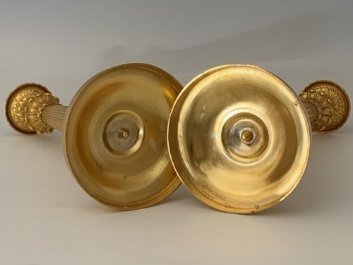 CHARLES X ORMOLU CANDLESTICKS - ADDITIONAL PHOTO 4