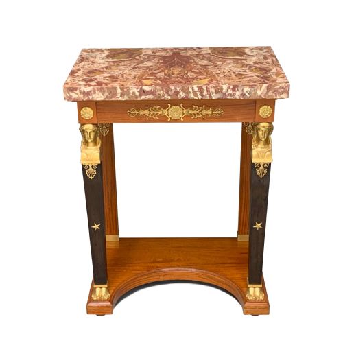 french empire style satinwood pierconsole table - CATEGORY: ANTIQUE TABLES - DATED 1890