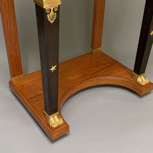 FRENCH EMPIRE STYLE SATINWOOD PIERCONSOLE TABLE - ADDITIONAL PHOTO 5