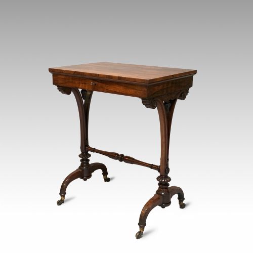 ANTIQUE GEORGE IV ROSEWOOD SIDE TABLE - ADDITIONAL PHOTO 1