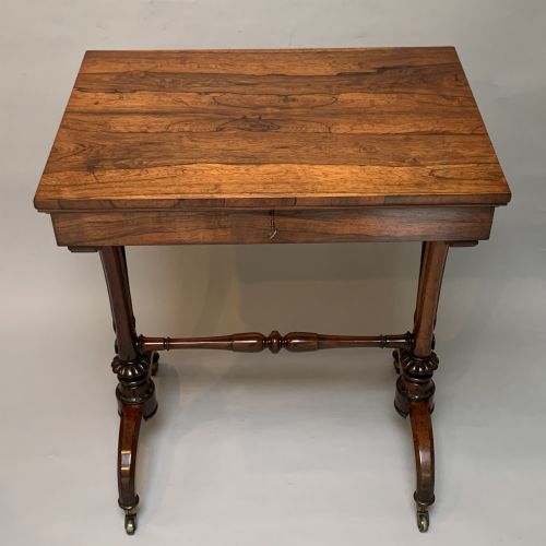 ANTIQUE GEORGE IV ROSEWOOD SIDE TABLE - ADDITIONAL PHOTO 3
