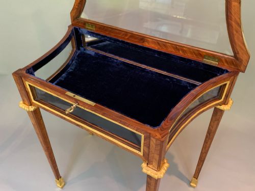 FRENCH KINGWOOD ORMOLU MOUNTED TABLE DISPLAY CABINET BIJOUTERIE - ADDITIONAL PHOTO 6