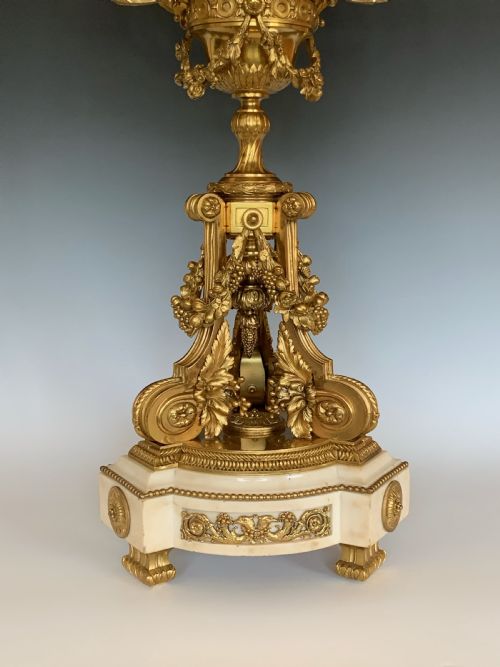 FRENCH LOUIS XVI STYLE ORMOLU CANDELABRA - ADDITIONAL PHOTO 7