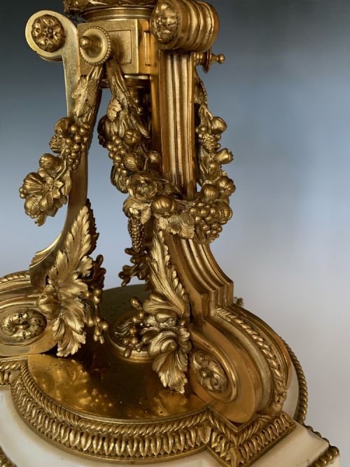 FRENCH LOUIS XVI STYLE ORMOLU CANDELABRA - ADDITIONAL PHOTO 8