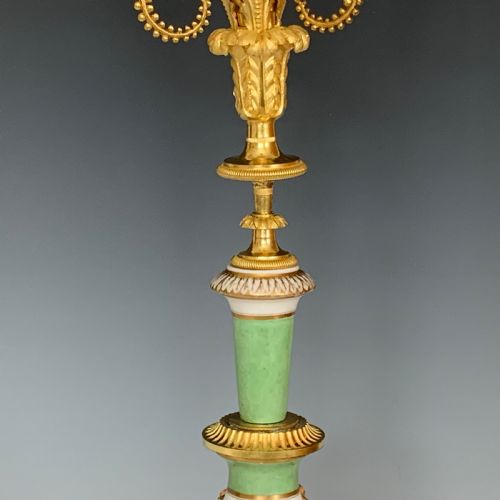 NAPOLEON III FRENCH PORCELAIN ORMOLU MOUNTED CANDELABRA - ADDITIONAL PHOTO 5