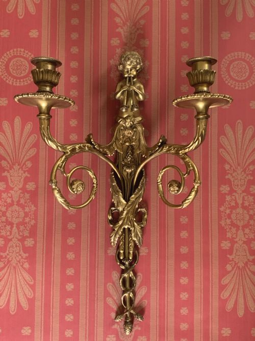 SET OF SIX LOUIS XVI STYLE WALL SCONCES AFTER JEAN HAURE - ADDITIONAL PHOTO 1