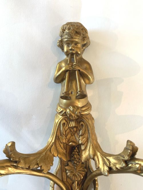 SET OF SIX LOUIS XVI STYLE WALL SCONCES AFTER JEAN HAURE - ADDITIONAL PHOTO 3