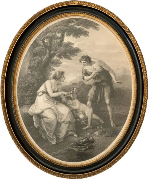 GEORGIAN ENGRAVINGS AFTER KAUFFMAN 'CUPID CEPHISA' - ADDITIONAL PHOTO 2