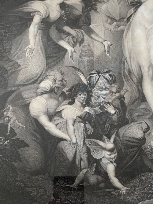 GEORGE III ENGRAVING AFTER FUSELI ENGRAVED BY SIMON 'MIDSUMMER NIGHTS DREAM SHAKSPEARE' - ADDITIONAL PHOTO 1