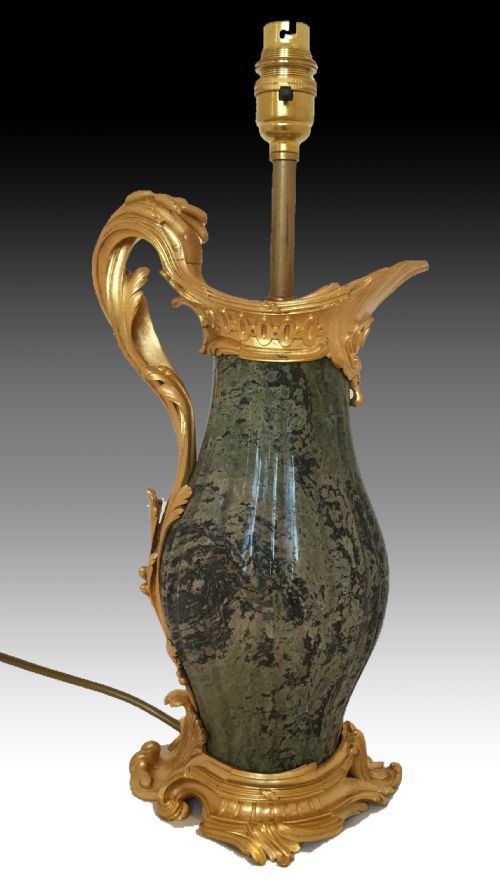 A PAIR OF GILT BRONZE MARBLE LOUIS XV STYLETABLE LAMPS ATTRIBUTED TO PAUL SORMANI - ADDITIONAL PHOTO 5