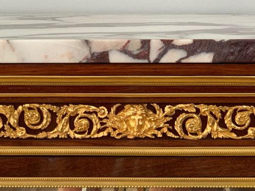ANTIQUE BELLE EPOQUE MAHOGANY ORMOLU LOUIS XVI STYLE VITRINE - ADDITIONAL PHOTO 7