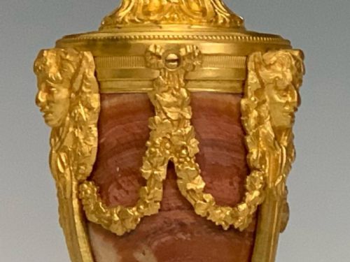 PAIR OF LOUIS XVI STYLE FRENCH MARBLE ORMOLU CASSOLETTES - ADDITIONAL PHOTO 5