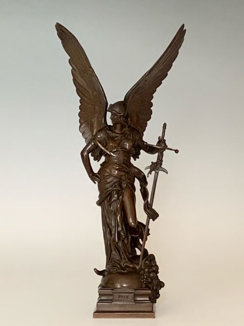 antique french bronze by jules coutan la paix peace - CATEGORY: ANTIQUE METAL - DATED 1900