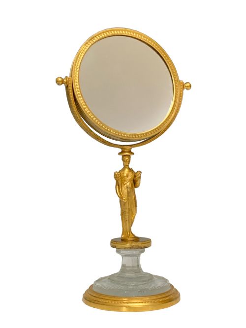 french restauration ormolu glass mirror - CATEGORY: ANTIQUE MIRRORS - DATED 19TH CENTURY