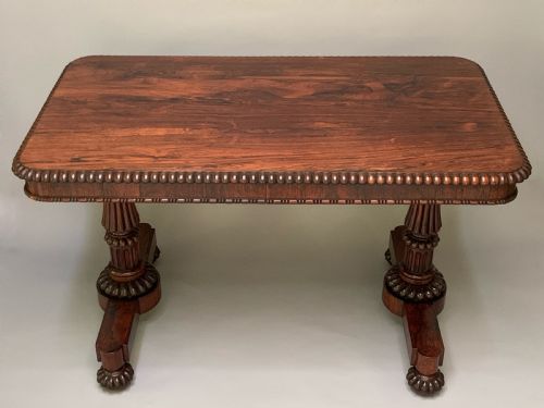 ANTIQUE GEORGE IV ROSEWOOD LIBRARY TABLE BY GILLOWS - ADDITIONAL PHOTO 1