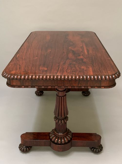 ANTIQUE GEORGE IV ROSEWOOD LIBRARY TABLE BY GILLOWS - ADDITIONAL PHOTO 2