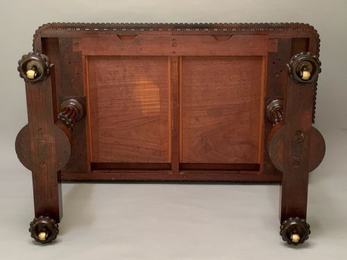 ANTIQUE GEORGE IV ROSEWOOD LIBRARY TABLE BY GILLOWS - ADDITIONAL PHOTO 3