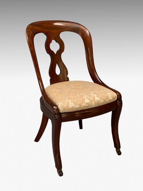 fig 1. Victorian Constantine & Co Six Mahogany Dining Chairs