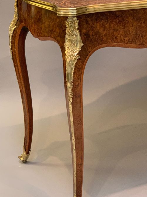 HOLLAND SONS VICTORIAN WALNUT WRITING TABLE - ADDITIONAL PHOTO 3