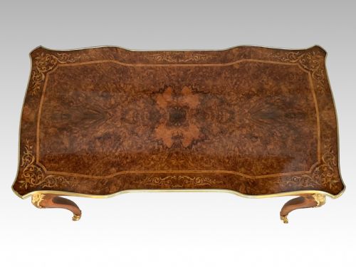 HOLLAND SONS VICTORIAN WALNUT WRITING TABLE - ADDITIONAL PHOTO 1
