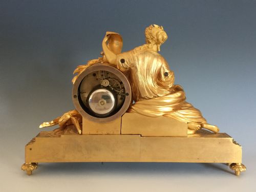 FRENCH NAPOLEON III ORMOLU PORCELAIN CLOCK - ADDITIONAL PHOTO 6