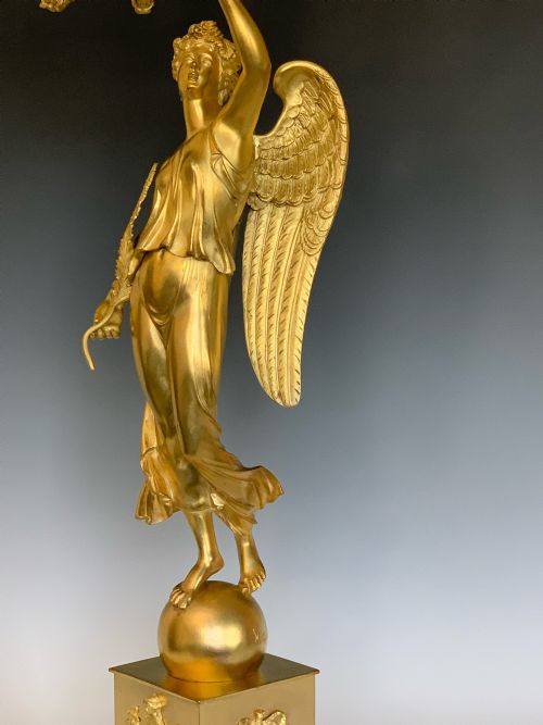 FINE QUALITY ORMOLU CANDELABRA IN THE EMPIRE STYLE - ADDITIONAL PHOTO 5