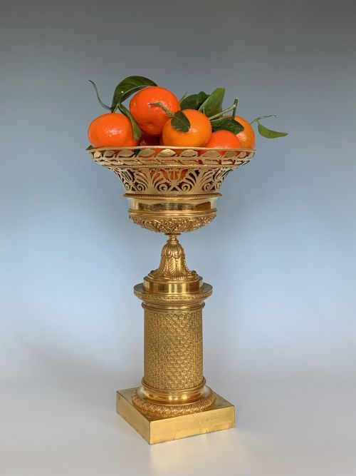 FRENCH EMPIRE STYLE ORMOLU TAZZA - ADDITIONAL PHOTO 4