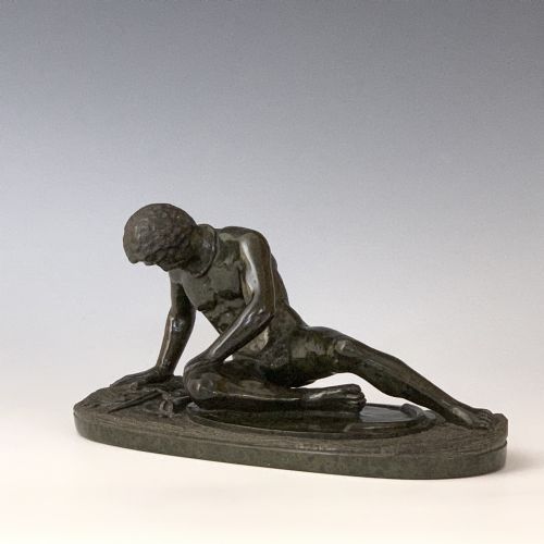 italian grand tour antique serpentine dying gaul - CATEGORY: ANTIQUE SCULPTURES - DATED 1890