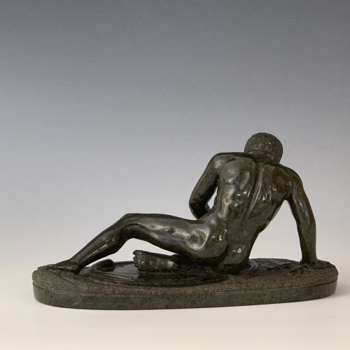 ITALIAN GRAND TOUR ANTIQUE SERPENTINE DYING GAUL - ADDITIONAL PHOTO 1