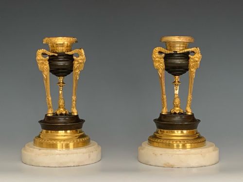 fine pair of regency candlesticks - CATEGORY: ANTIQUE LIGHTING - DATED REGENCY