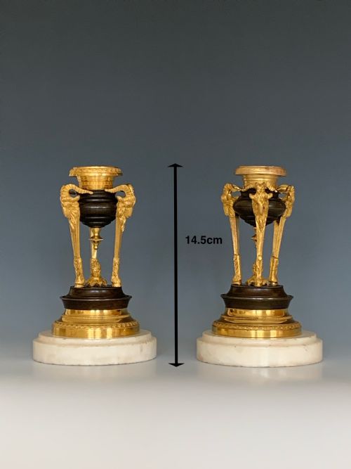 FINE PAIR OF REGENCY CANDLESTICKS - ADDITIONAL PHOTO 4