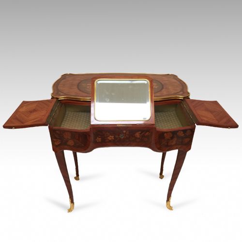 fig 2. Fine French Kingwood & Marquetry marquetry table after Jean-François Oeben Attributed to Paul Sormani