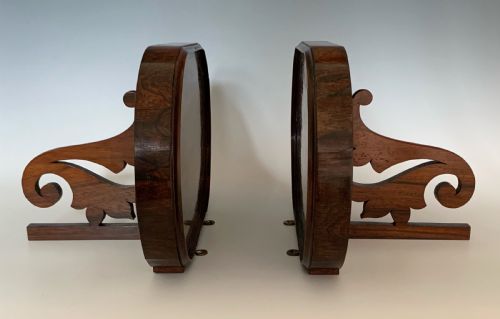 MID VICTORIAN PAIR OF ROSEWOOD WALL BRACKETS - ADDITIONAL PHOTO 4