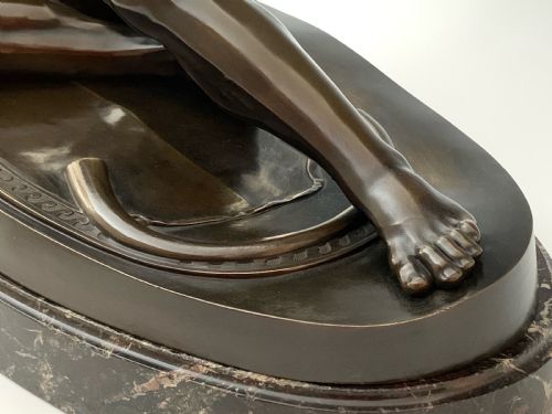 LARGE FRENCH GRAND TOUR BRONZE DYING GAUL - ADDITIONAL PHOTO 6