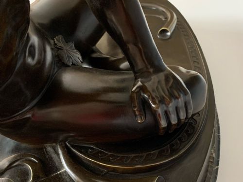 LARGE FRENCH GRAND TOUR BRONZE DYING GAUL - ADDITIONAL PHOTO 7