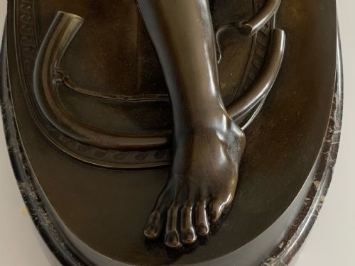 LARGE FRENCH GRAND TOUR BRONZE DYING GAUL - ADDITIONAL PHOTO 9