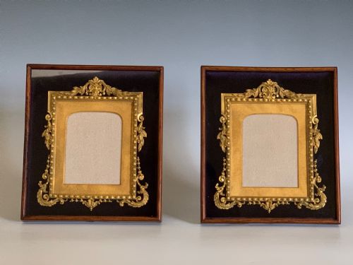 pair of victorian ormolu rosewood victorian easel frames - CATEGORY: ANTIQUE MISCELLANEOUS - DATED 1850