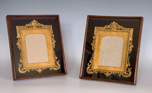 PAIR OF VICTORIAN ORMOLU ROSEWOOD VICTORIAN EASEL FRAMES - ADDITIONAL PHOTO 1
