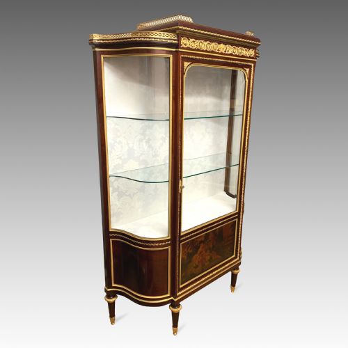 SUPERB MAHOGANY ORMOLU DISPLAY CABINET LOUIS XVI STYLE BY FRANCOIS LINKE - ADDITIONAL PHOTO 1