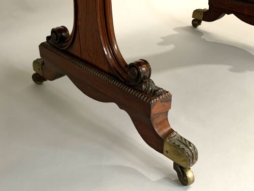 GEORGE IV ROSEWOOD LIBRARY TABLE - ADDITIONAL PHOTO 1