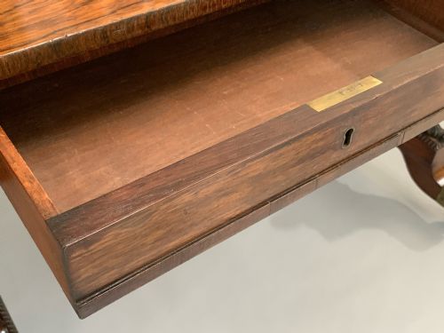 GEORGE IV ROSEWOOD LIBRARY TABLE - ADDITIONAL PHOTO 3