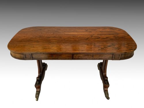 GEORGE IV ROSEWOOD LIBRARY TABLE - ADDITIONAL PHOTO 5