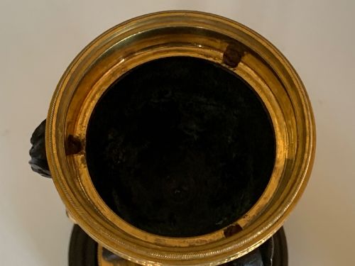 ANTIQUE REGENCY BRONZE ORMOLU CASSOLETTES - ADDITIONAL PHOTO 6