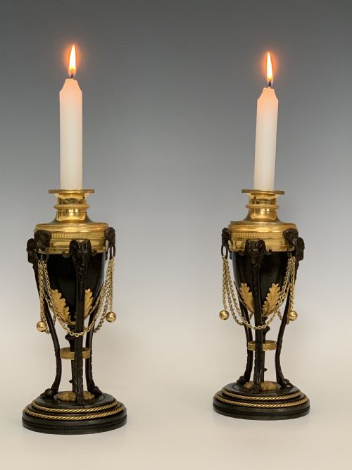 FRENCH ORMOLU BRONZE CASSOLETTES IN THE LOUIS XVI STYLE - ADDITIONAL PHOTO 3