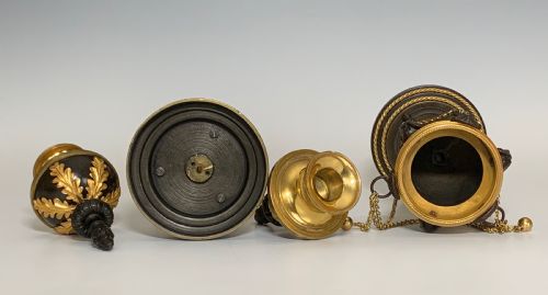 FRENCH ORMOLU BRONZE CASSOLETTES IN THE LOUIS XVI STYLE - ADDITIONAL PHOTO 4